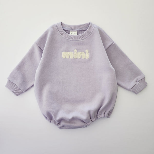 Baby Mini Sweatshirt Romper II (0-24m) - Sweet Lavender