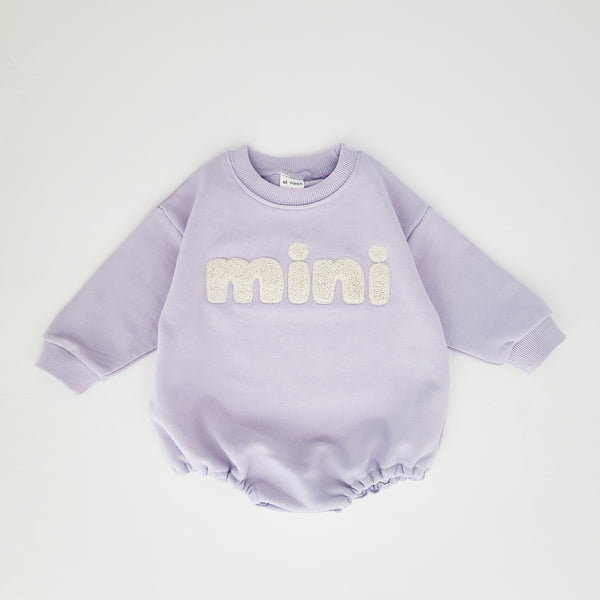 Baby Mini Sweatshirt Romper (0-18m) - Sweet Lavender - AT NOON STORE