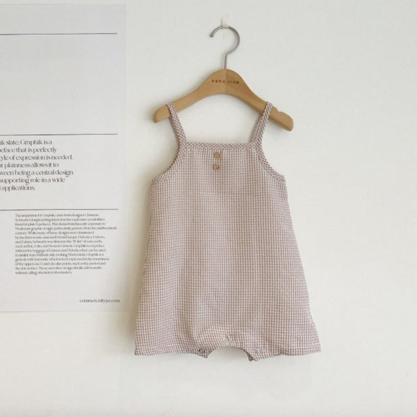 Baby Seersucker Sleeveless Jumpsuit (6-18m) - 3 Colors - AT NOON STORE