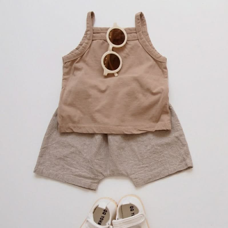 Baby Sleeveless Top (0-18m) - Beige - AT NOON STORE