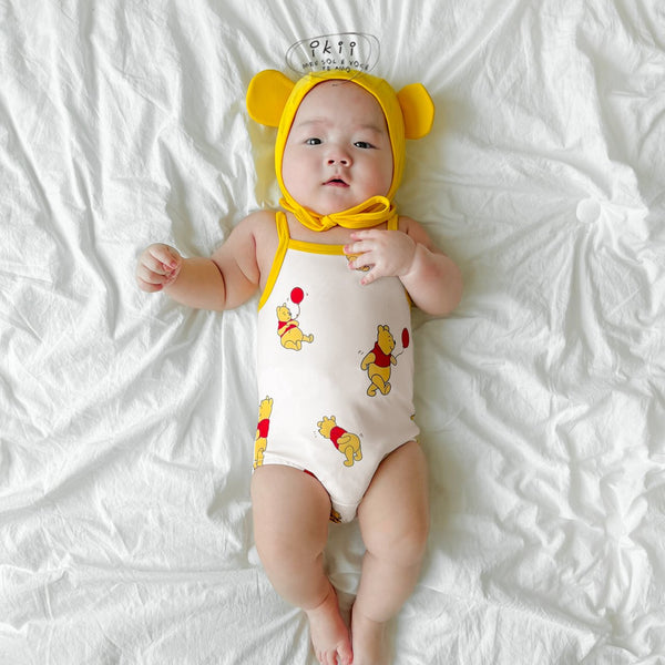 Baby Swimsuit and Hat Set (2-18m) - Pooh - AT NOON STORE