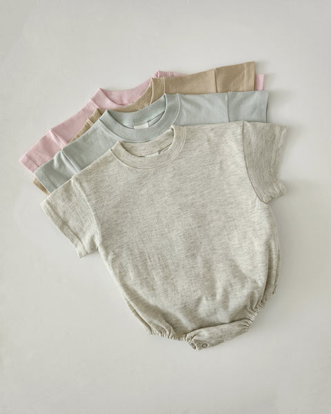 Baby  T-Shirt Romper (0-24m) - Mint - AT NOON STORE