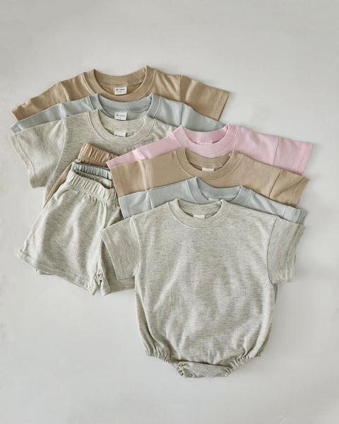 Baby  T-Shirt Romper (0-24m) - Mint - AT NOON STORE