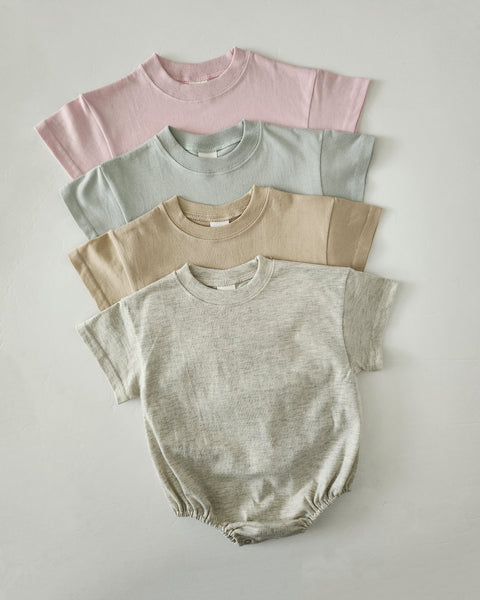 Baby T-Shirt Romper (0-24m) - Beige - AT NOON STORE