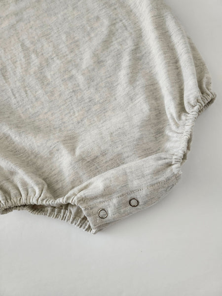 Baby  T-Shirt Romper (0-24m) - Oatmeal