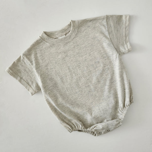Baby  T-Shirt Romper (0-24m) - Oatmeal