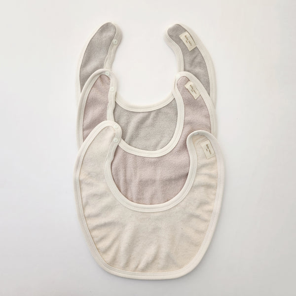 Baby Terry Cloth Bib (0-36m) - 3 Colors