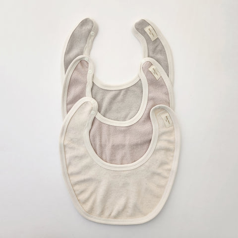 Baby Terry Cloth Bib (0-36m) - 3 Colors