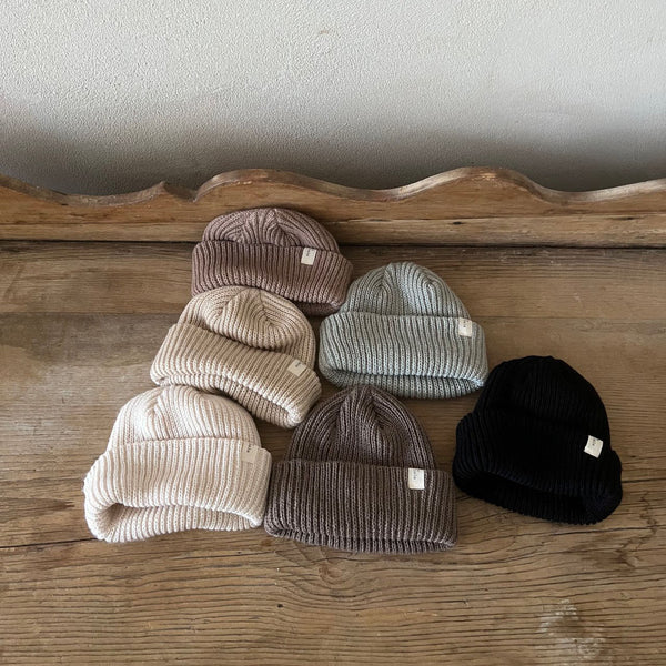 Baby Ribbed Knit Beanie (0-5y) - 6 Colors - AT NOON STORE