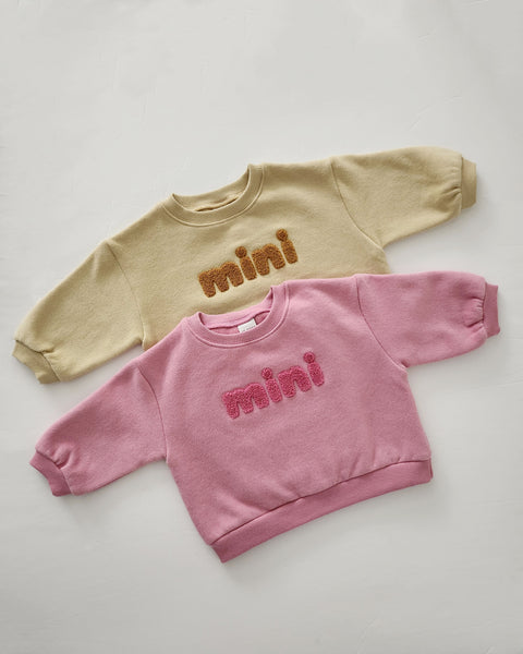 Baby Toddler Brushed Cotton Mini Sweatshirt (6m-5y) - Pink