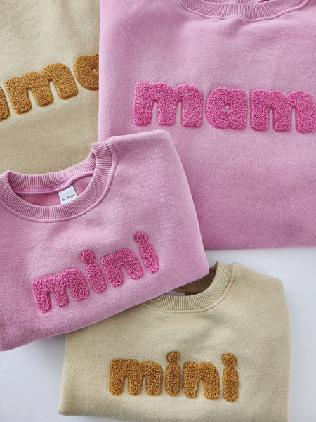 Baby Toddler Brushed Cotton Mini Sweatshirt (6m-5y) - Pink - AT NOON STORE