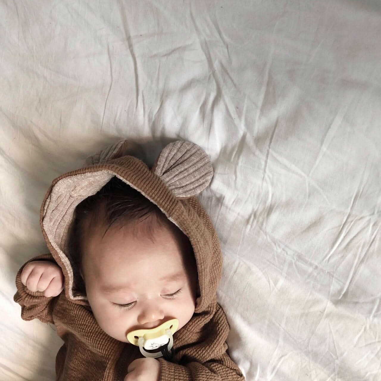 Baby Bambi Hooded Jumpsuit Brown AT NOON STORE