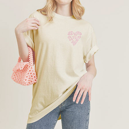MAMA - Be Kind Graphic Top - Ivory - AT NOON STORE