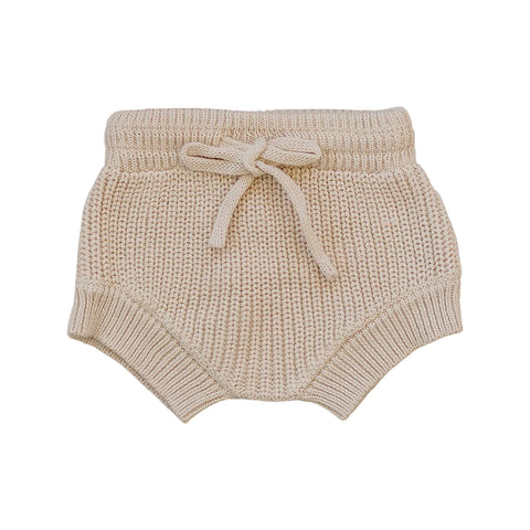 Cotton Knit Bloomers (0-18m) - Cream - AT NOON STORE