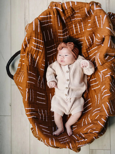 Cotton Knit Cardigan (0-18m) - Cream - AT NOON STORE