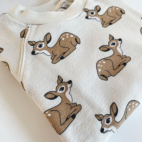 Fawn Terry Sweatshirt Top (6-24m) - AT NOON STORE