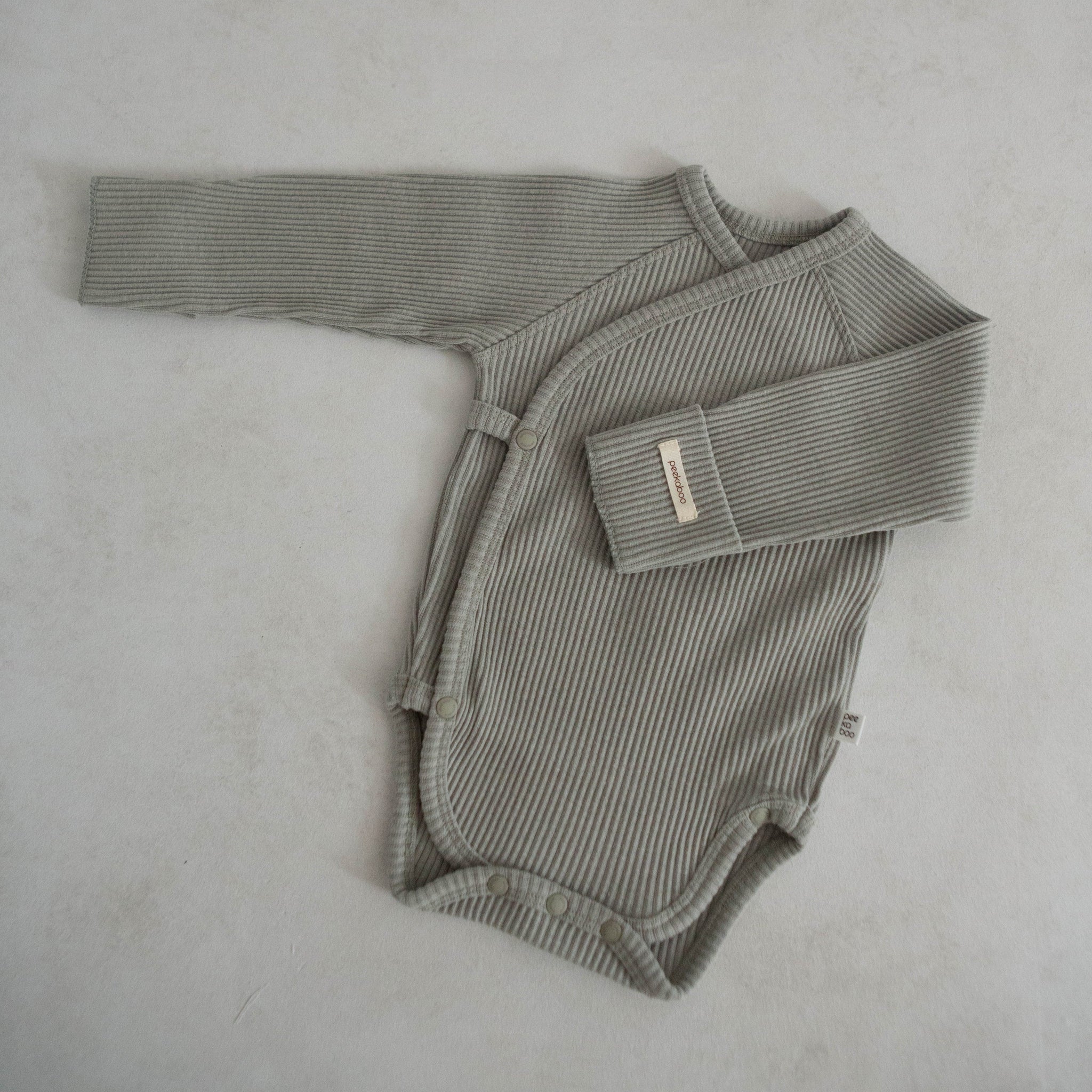 Baby Ribbed Bodysuit (3m) - Mint - AT NOON STORE