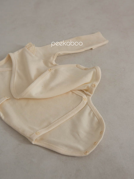 Baby Bodysuit and Bow Socks Set (3m) - Beige - AT NOON STORE