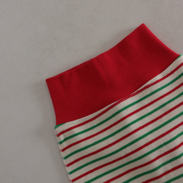 Newborn 3 Piece Holiday Pajama Set (0-3m) - Red - AT NOON STORE
