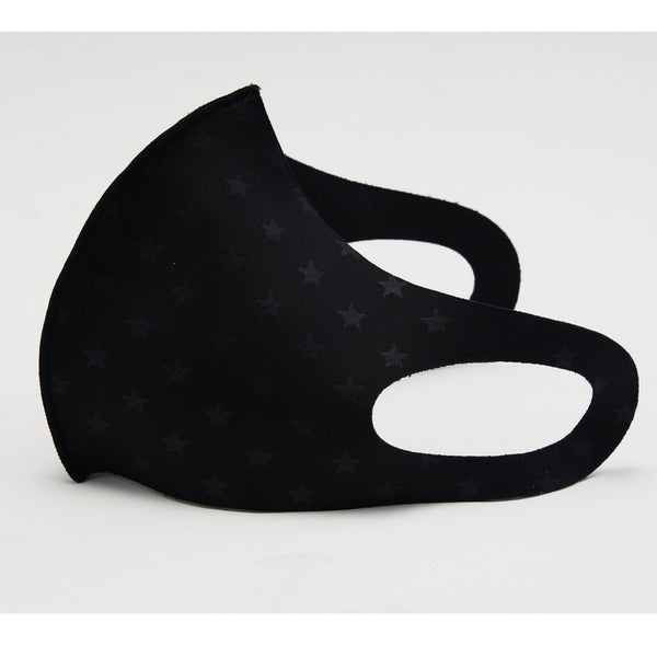 Kids Adult Protective Washable 3D Face Mask - Black/Stars