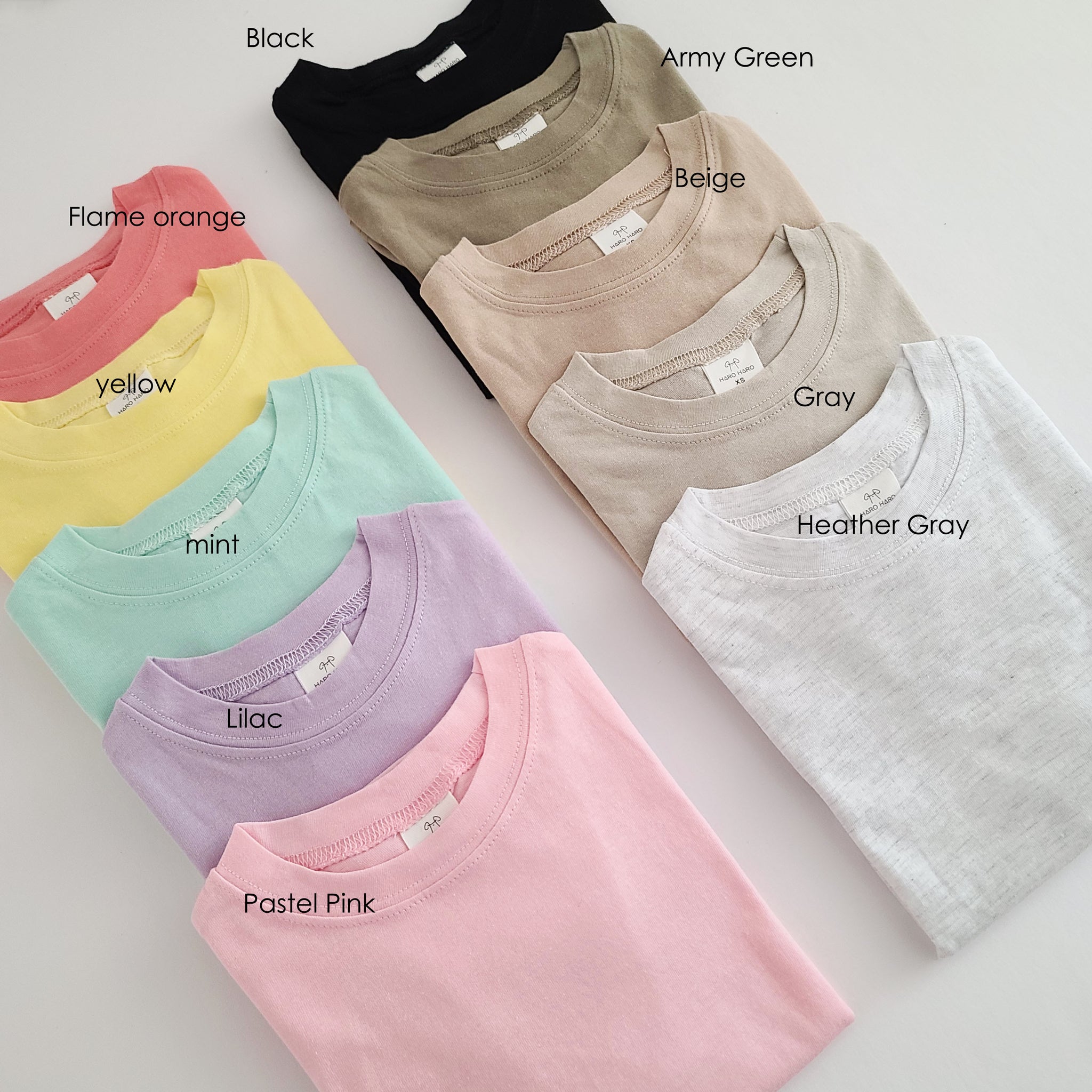 Kids Oversized Basic T- Shirt (1-5y) - 10 Colors