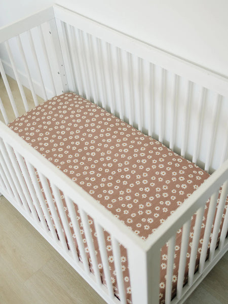 Mebie Daisy Dream Muslin Crib Sheet - AT NOON STORE