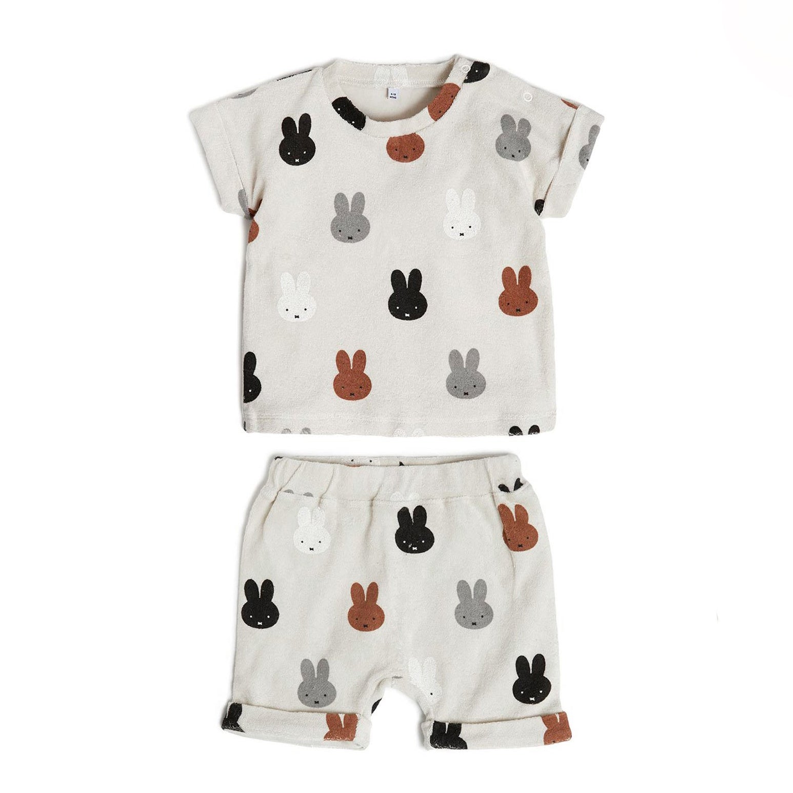Miffy & Friends terry tee and shorts set (6m-4y) - AT NOON STORE