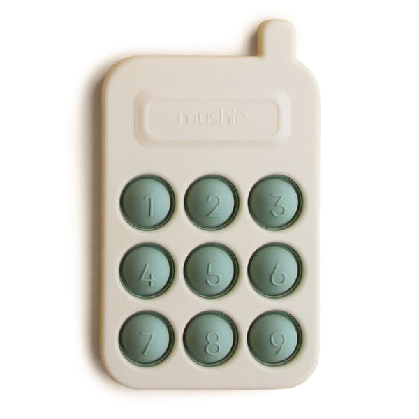 Mushie Phone Press Toy (Cambridge Blue)