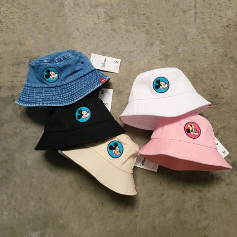 Toddler Mickey Minnie Mouse Embroidery Bucket Hat (2-5y) - 5 Colors - AT NOON STORE