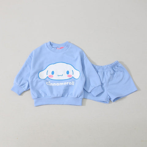 Toddler Sanrio Sweatshirt and Shorts Set (1-5y) - Blue - AT NOON STORE
