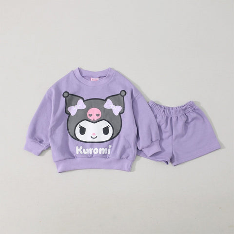 Toddler Sanrio Sweatshirt and Shorts Set (1-5y) - Purple