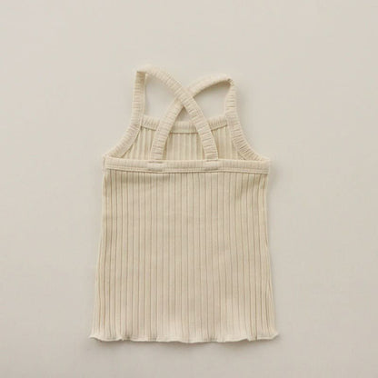 Toddler Ribbed Cami Tank Top and Shorts Set (1-5y)- 4 Colors - AT NOON STORE