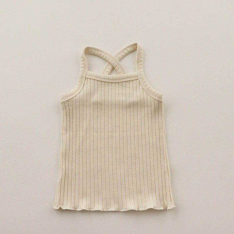 Toddler Ribbed Cami Tank Top and Shorts Set (1-5y)- 4 Colors - AT NOON STORE