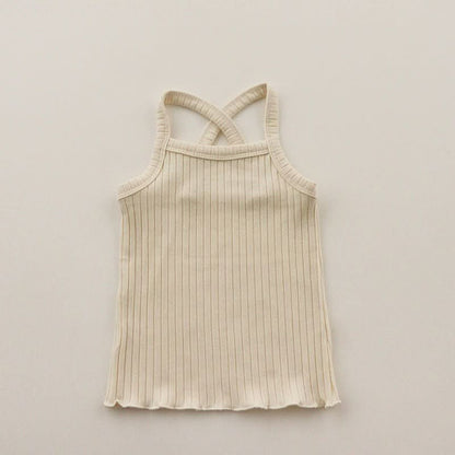 Toddler Ribbed Cami Tank Top and Shorts Set (1-5y)- 4 Colors - AT NOON STORE