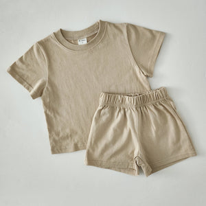 Toddler T-Shirt and Shorts Set (1-5y) - 4 Colors - AT NOON STORE