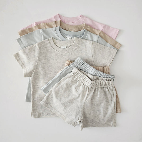 Toddler T-Shirt and Shorts Set (1-5y) - 4 Colors