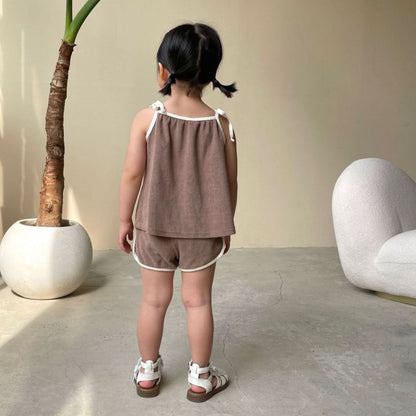 Toddler Towel Cloth Cami and Shorts Set (1-5y) - 2 Colors - AT NOON STORE