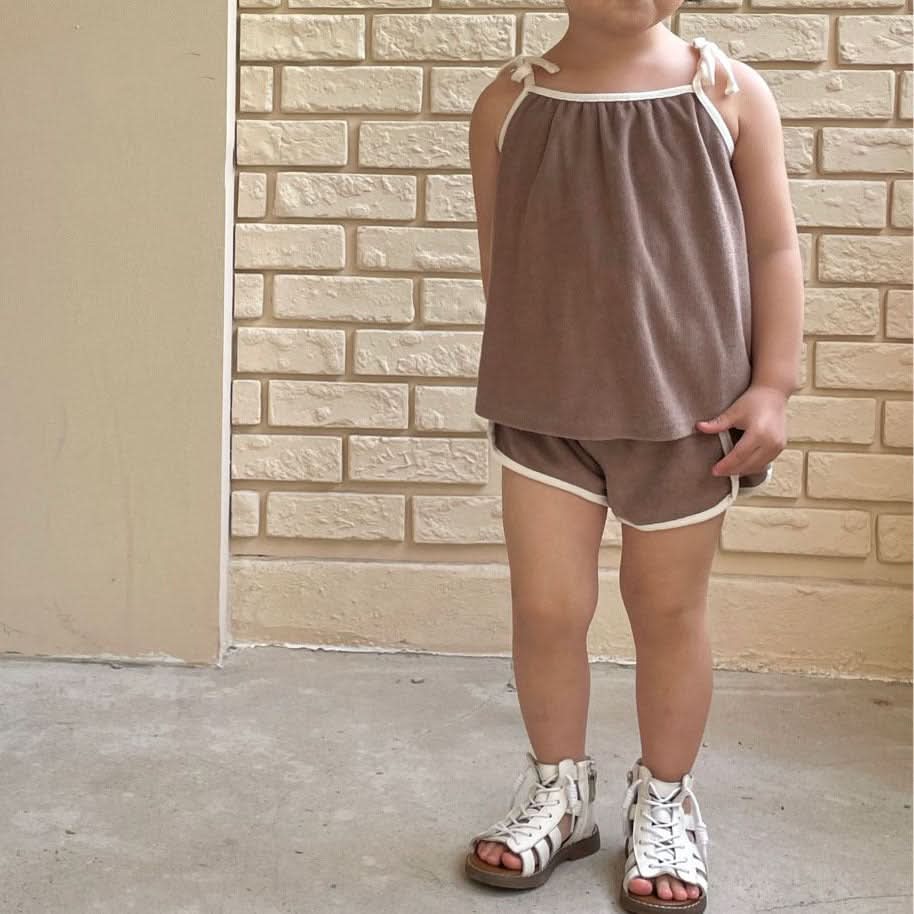 Toddler Towel Cloth Cami and Shorts Set (1-5y) - 2 Colors - AT NOON STORE