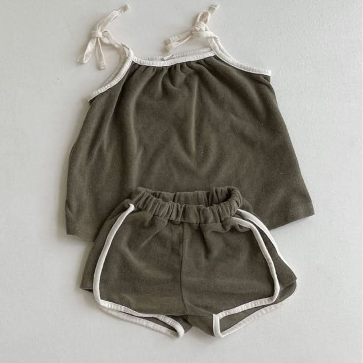 Toddler Towel Cloth Cami and Shorts Set (1-5y) - 2 Colors - AT NOON STORE