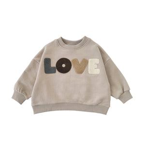 Toddler&Mom LOVE Sweatshirt (1-5y,Mom) - Gray - AT NOON STORE