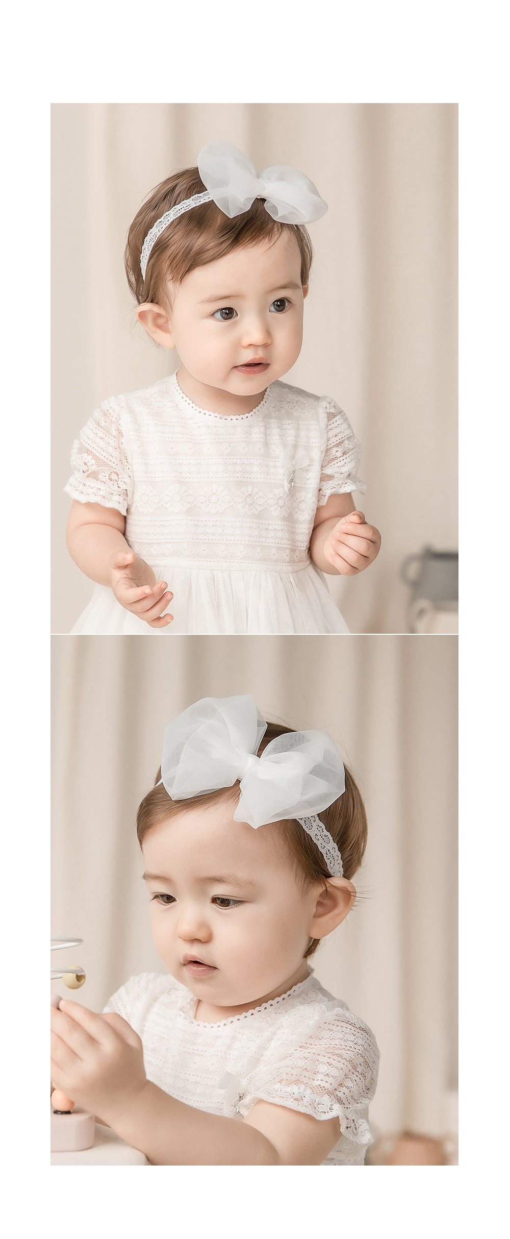 Baby Organza Bow Headband (3-18m) - AT NOON STORE