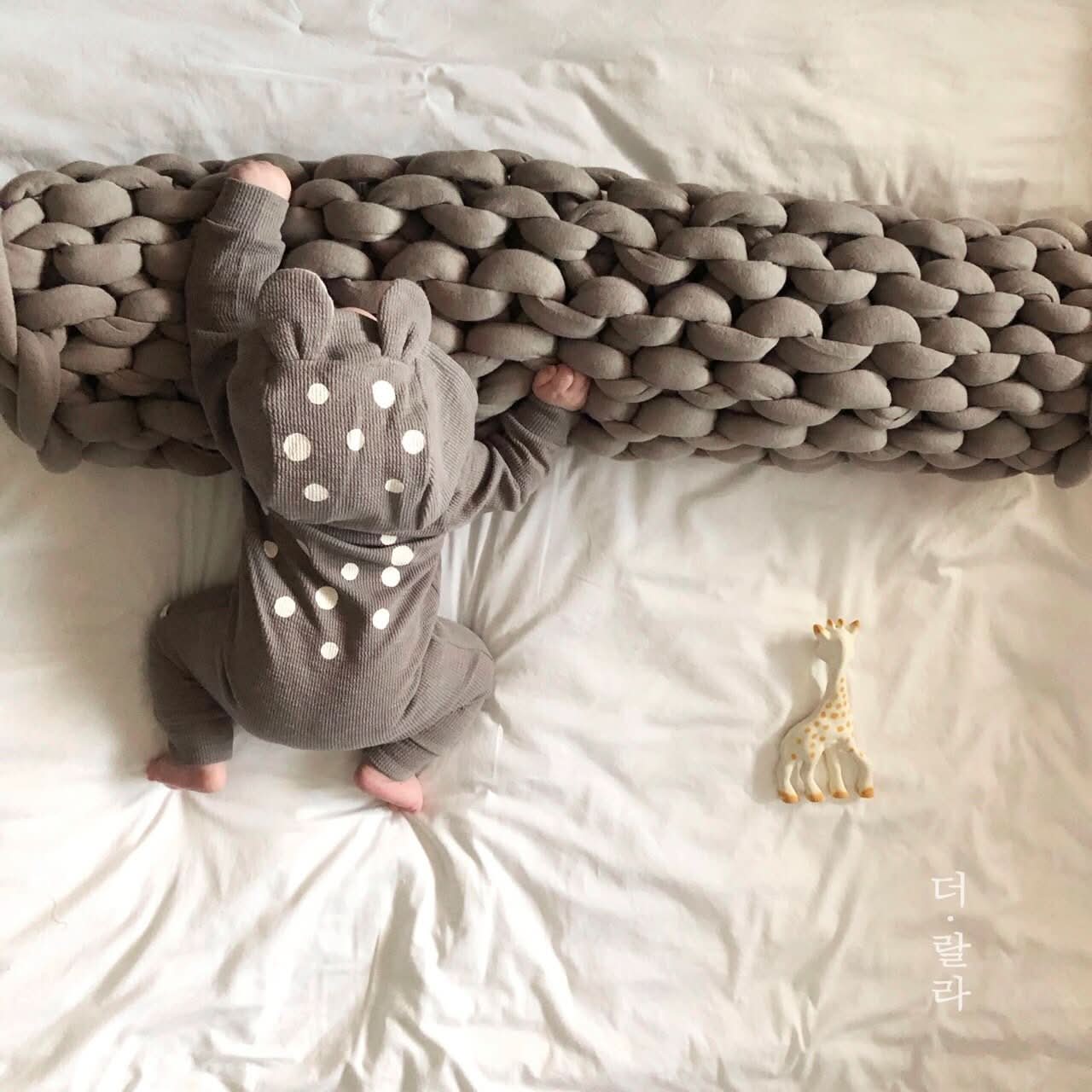 Baby Bambi Hooded Jumpsuit - Gray kids outfit