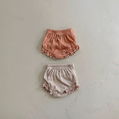 Baby BH Lettuce Edge Bloomers (3 - 18m) - 2 Colors kids outfit