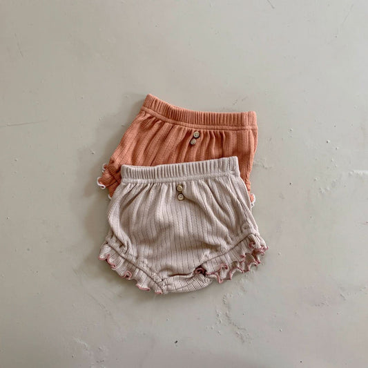 Baby BH Lettuce Edge Bloomers (3 - 18m) - 2 Colors kids outfit