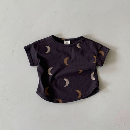 Baby BH Moon Print T-Shirt (3 - 18m) - 3 Colors kids outfit