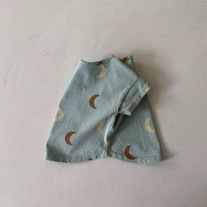 Baby BH Moon Print T-Shirt (3 - 18m) - 3 Colors kids outfit
