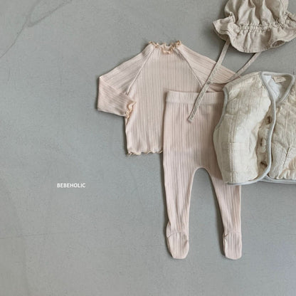 Baby BH Ribbed Footed Leggings (3 - 18m) - 3 Colors kids outfit