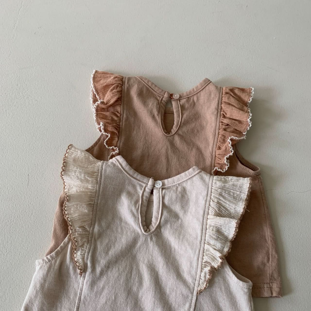 Baby BH Ruffle - Sleeve Top (3 - 18m) - 2 Colors kids outfit