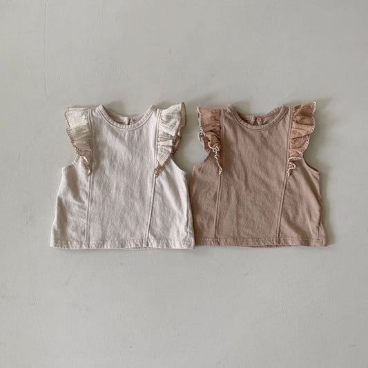 Baby BH Ruffle - Sleeve Top (3 - 18m) - 2 Colors kids outfit