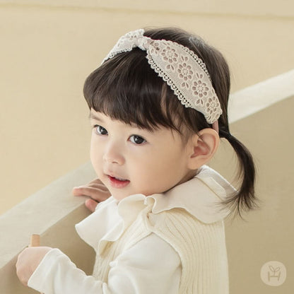 Baby Crochet Lace Headband (3 - 18m) kids outfit